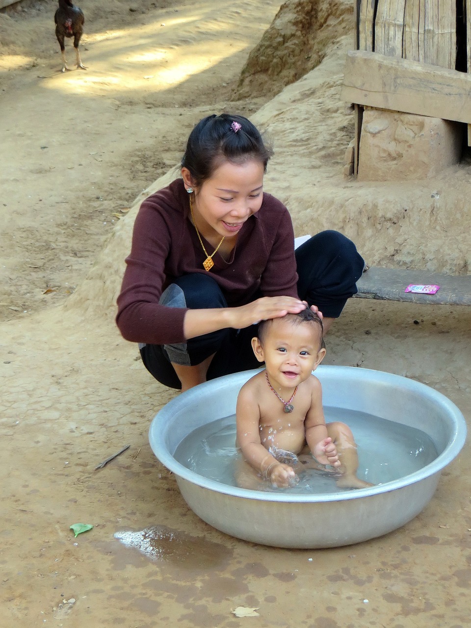 laos village ethnic lao free photo