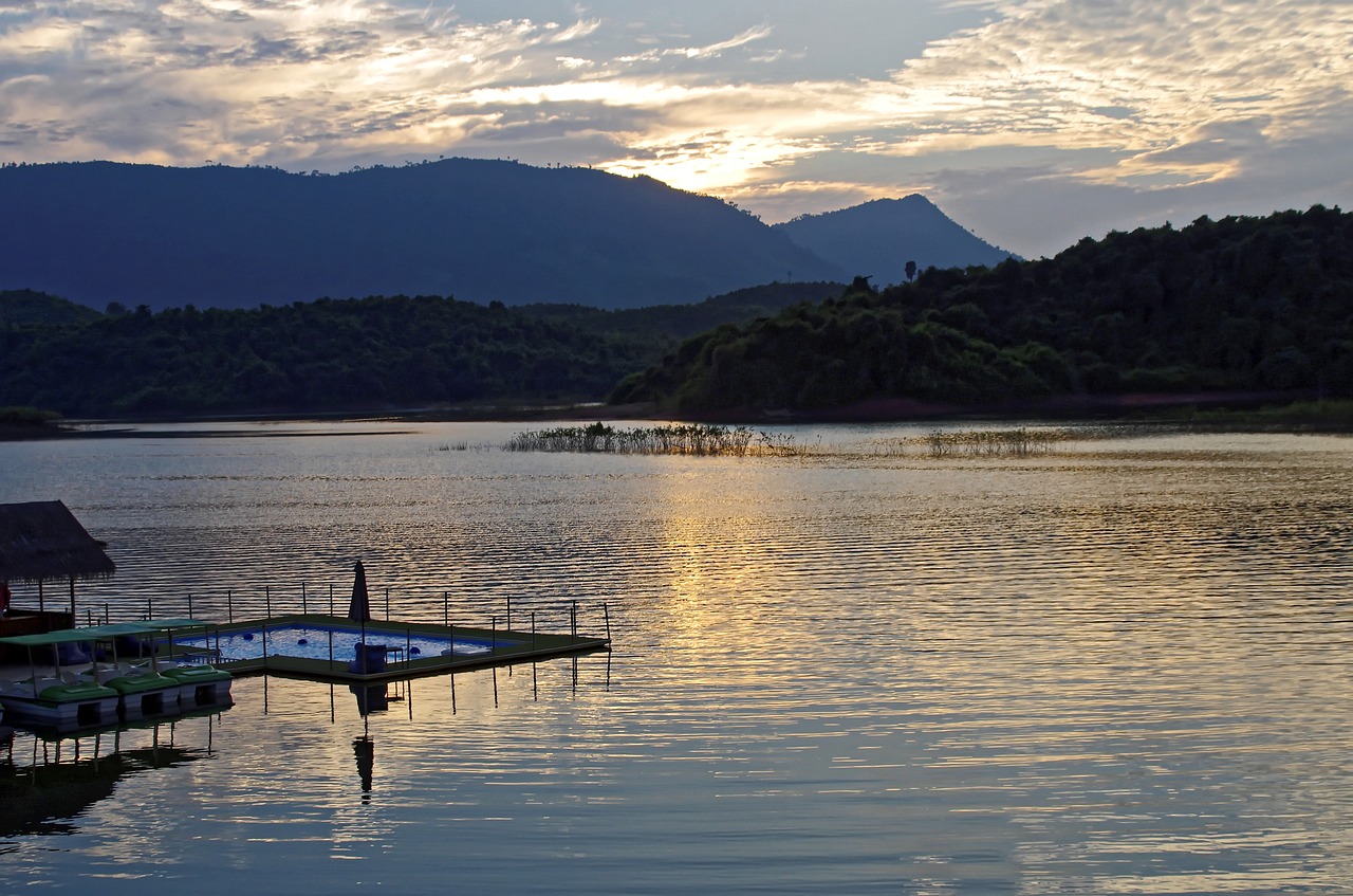 laos vang vieng twilight free photo