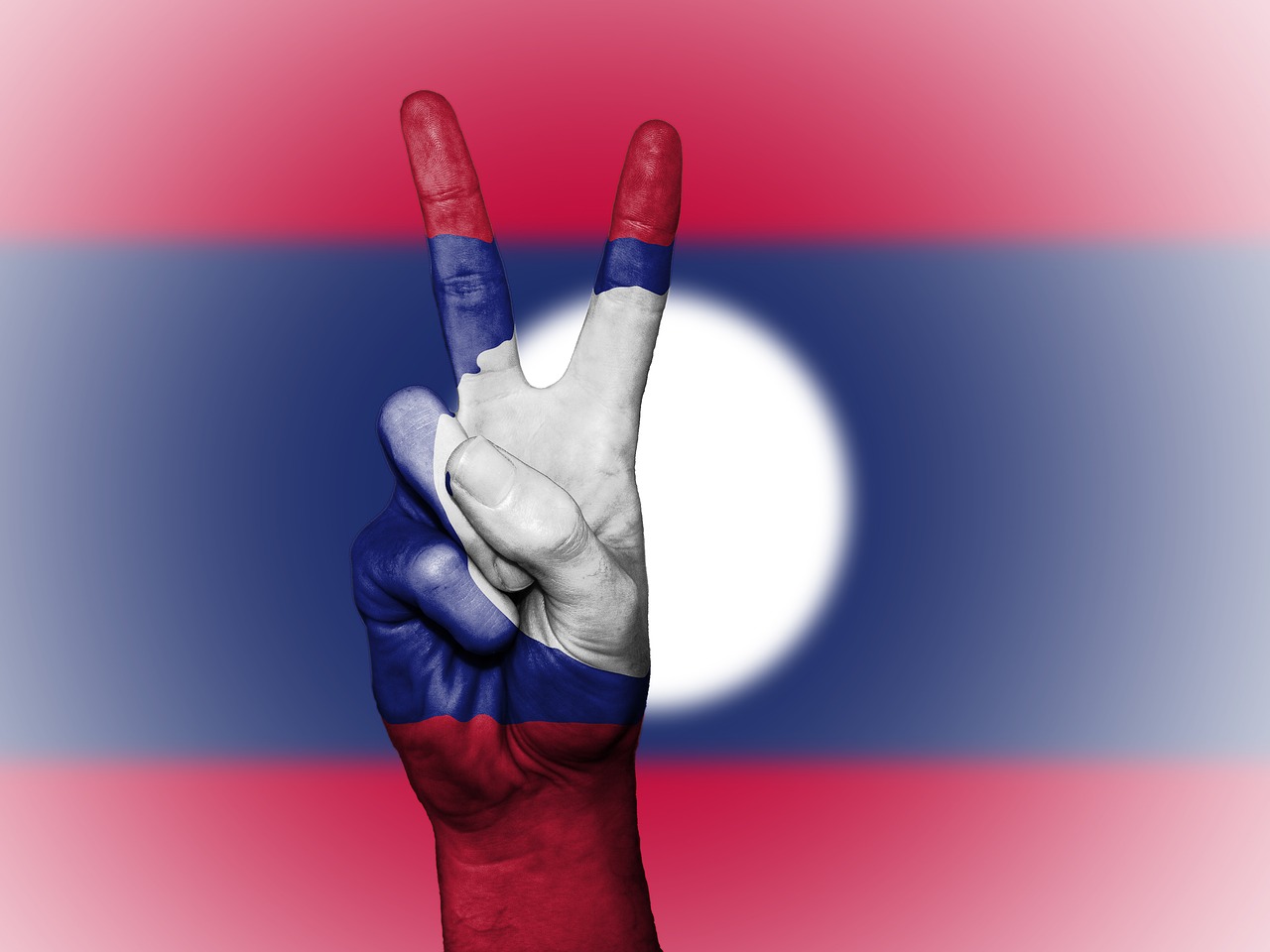 laos peace hand free photo