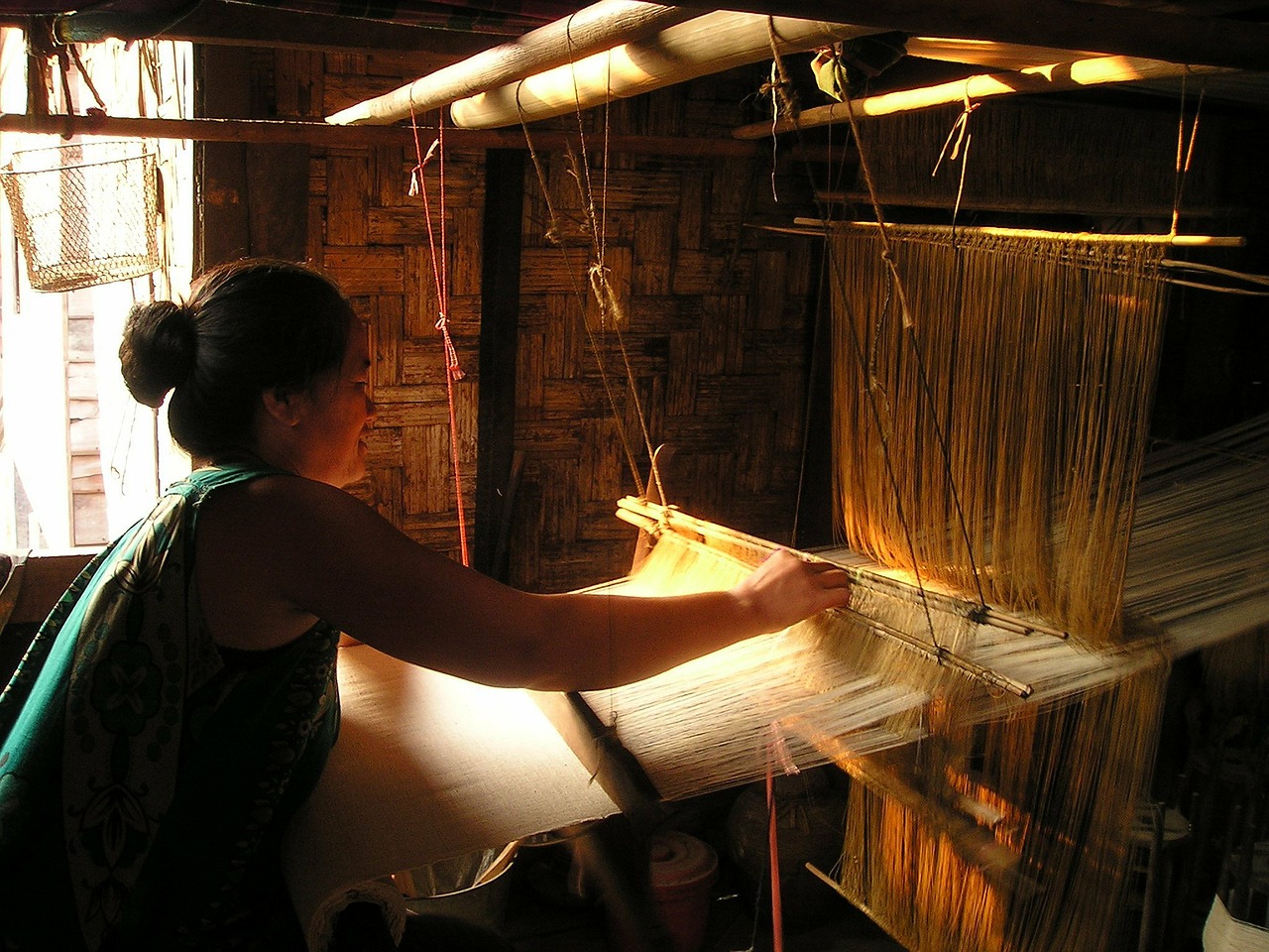 laos loom weave free photo