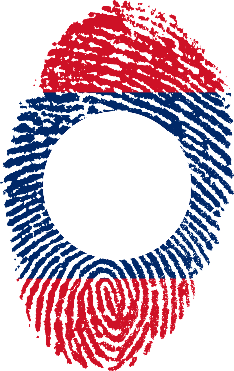 laos flag fingerprint free photo