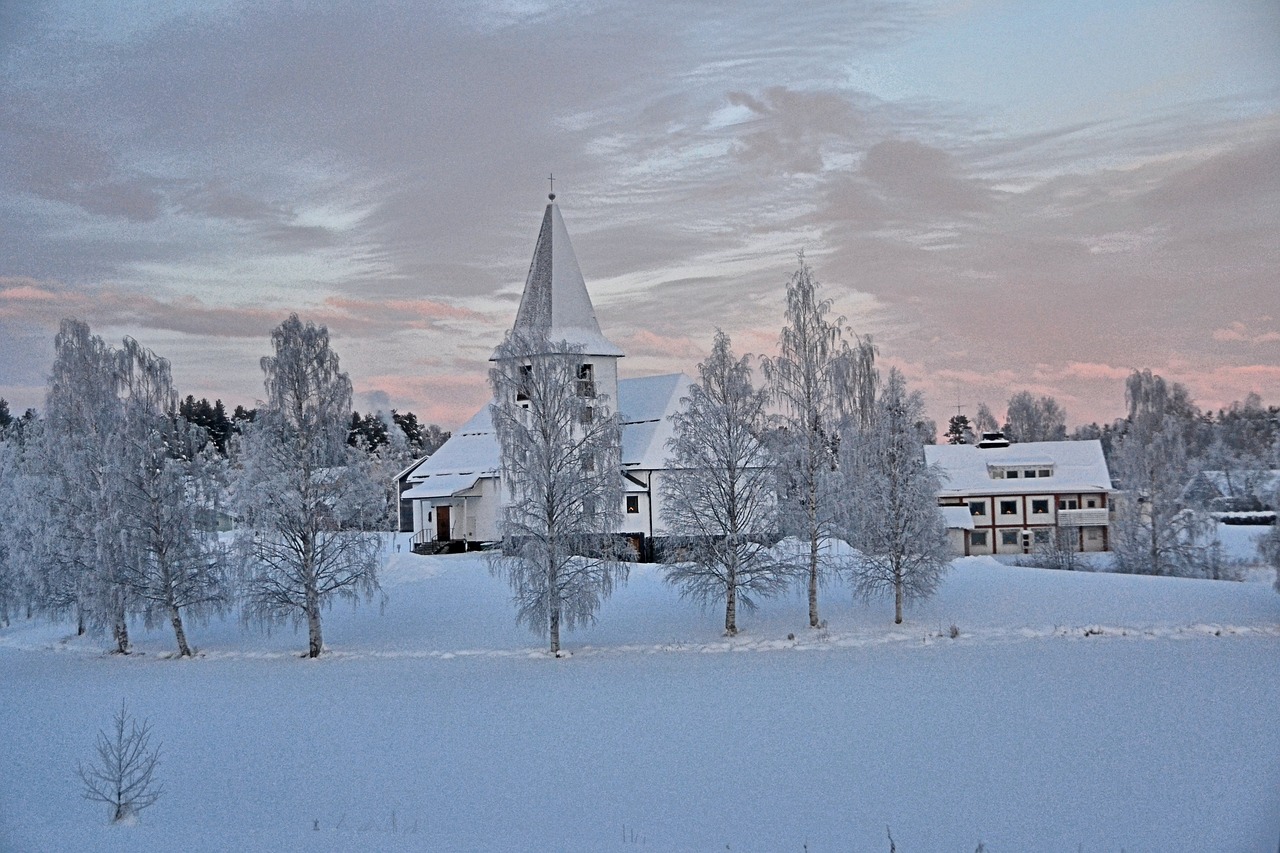 lapland sweden wintry free photo
