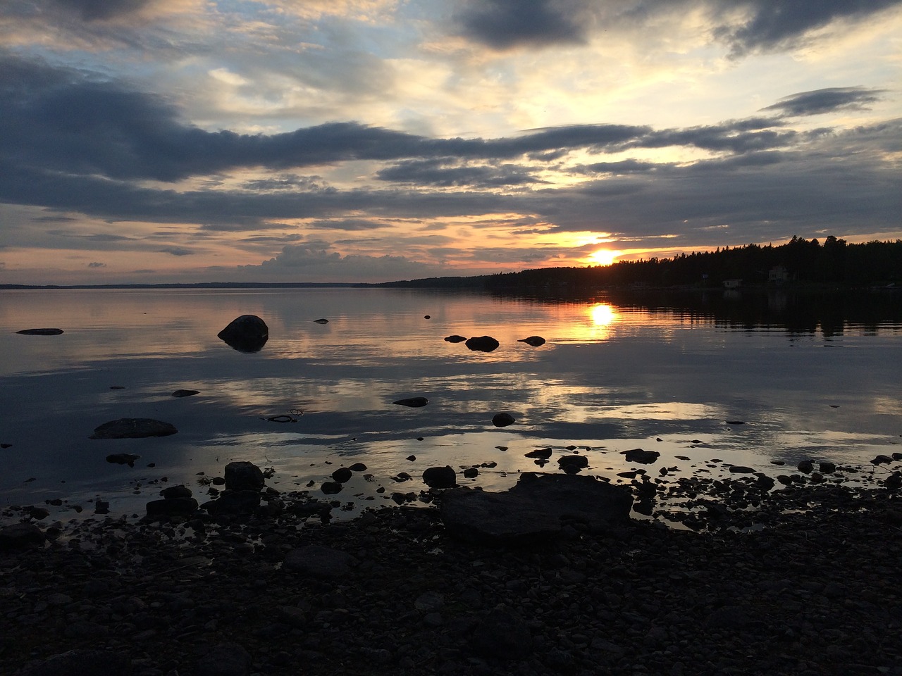 large lake jämtland sweden free photo