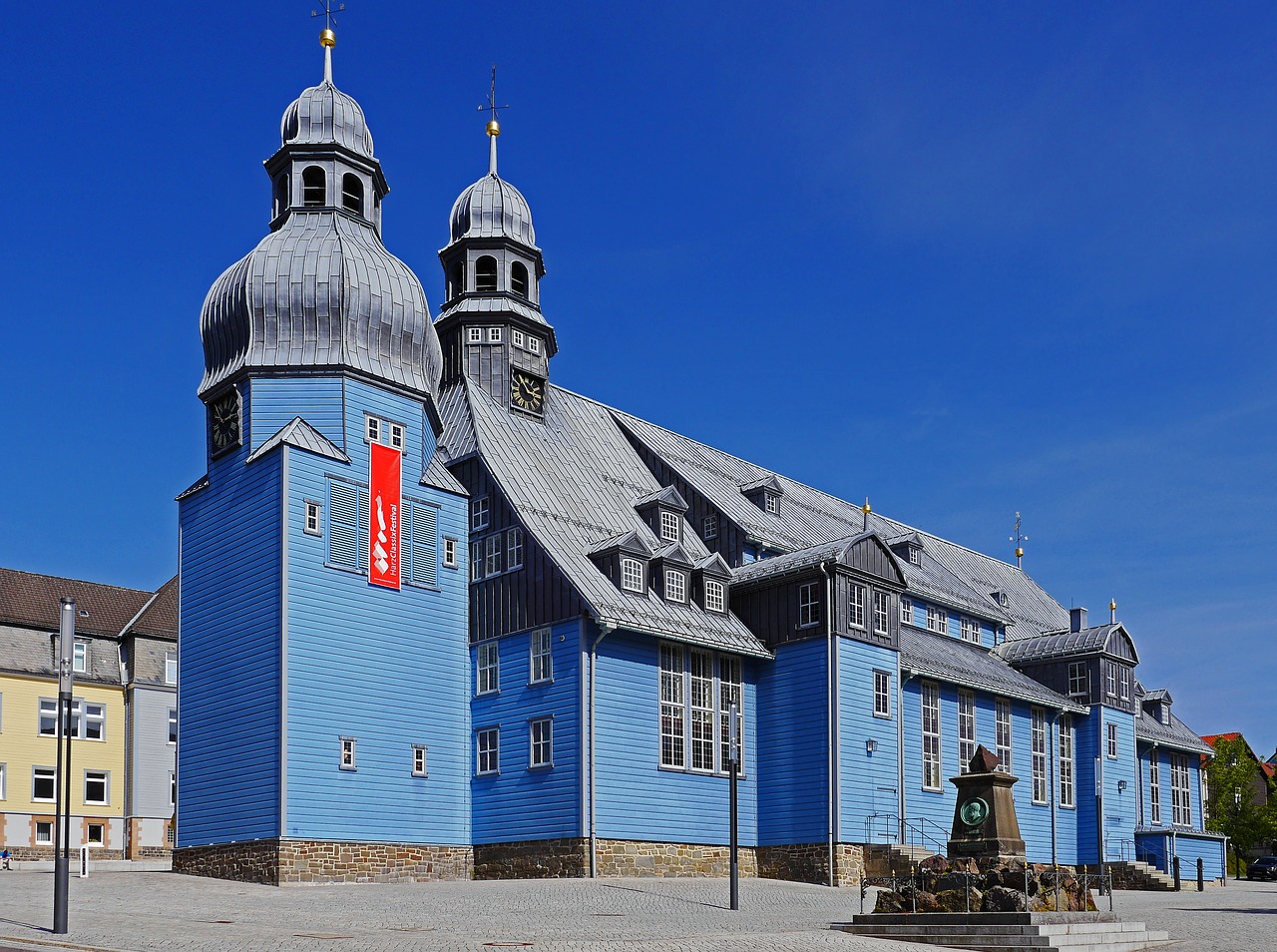largest wooden church in germany clausthal-zellerfeld market church free photo