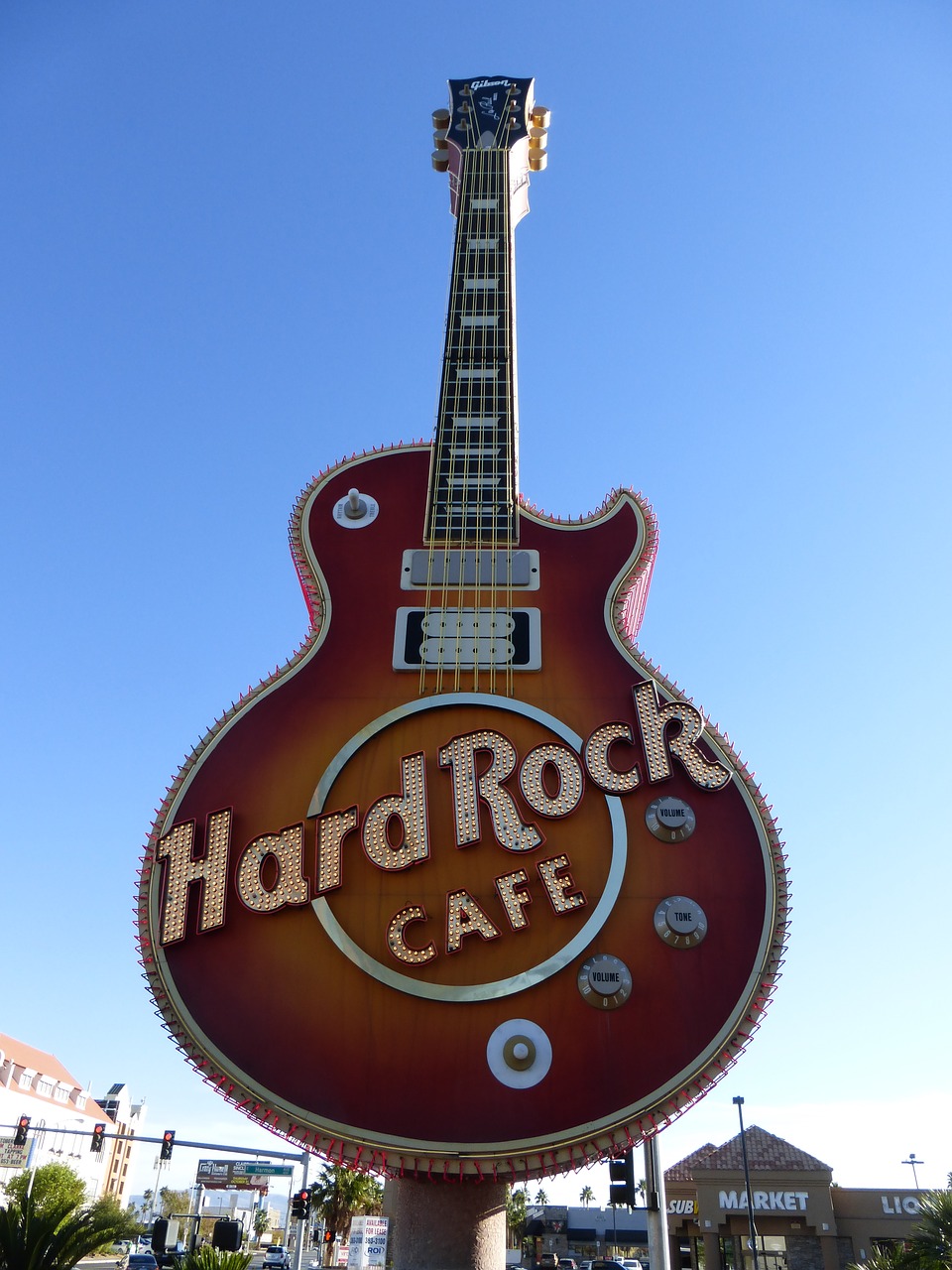 las vegas guitar hard rock cafe free photo