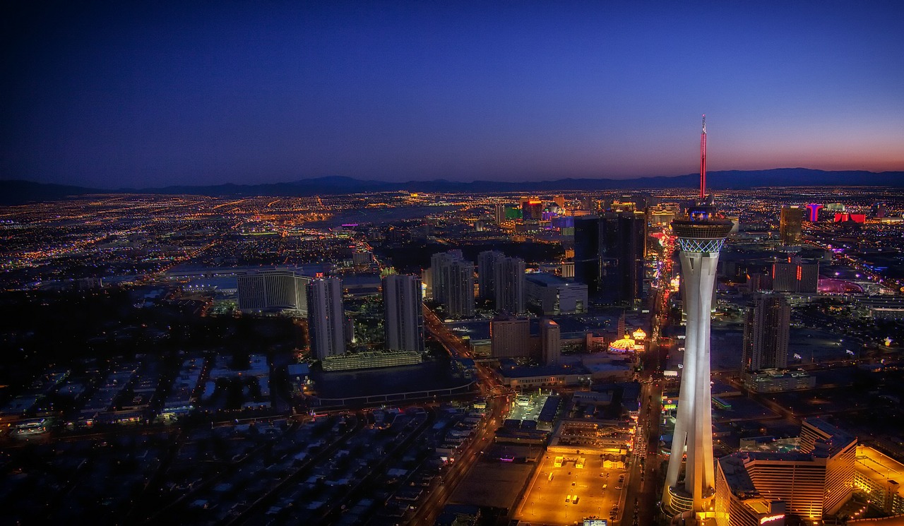 las vegas nevada night free photo