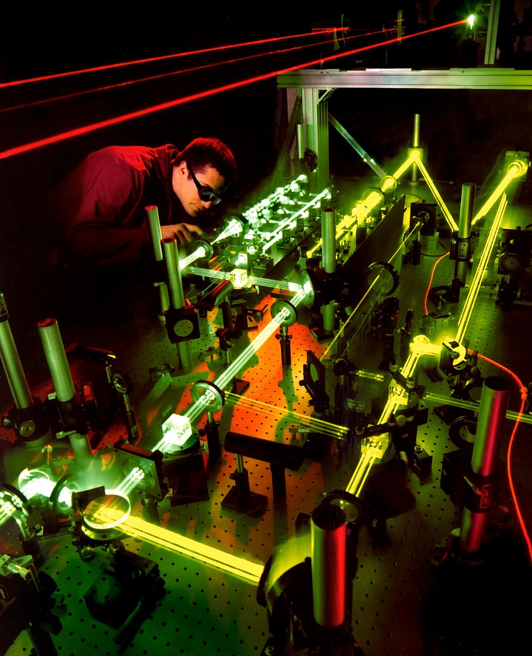 laser laser experiment light beam free photo
