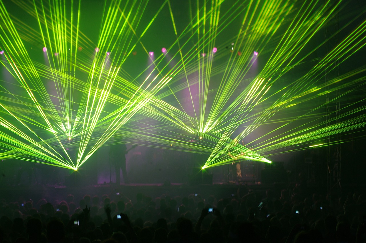 laser light concert music free photo
