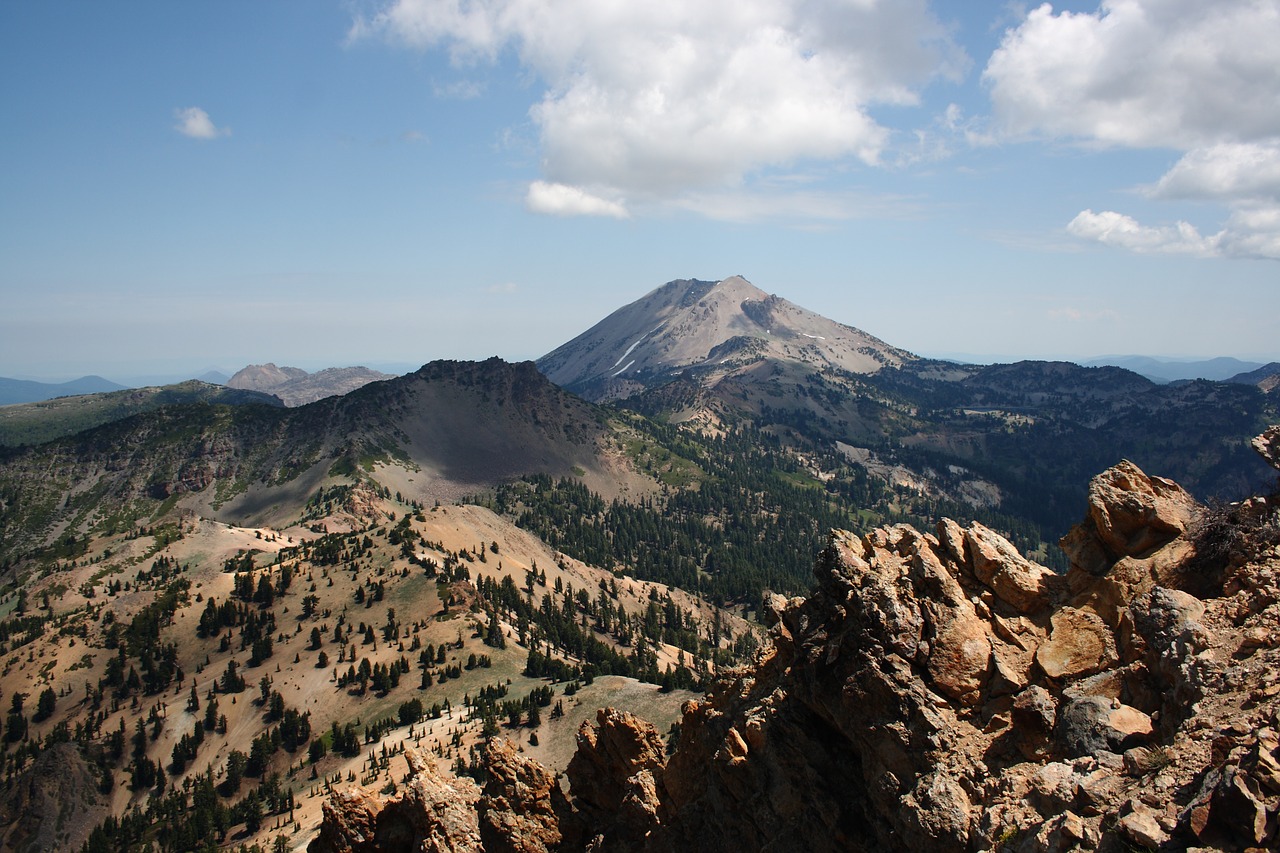 lassen volcanic national park california free photo
