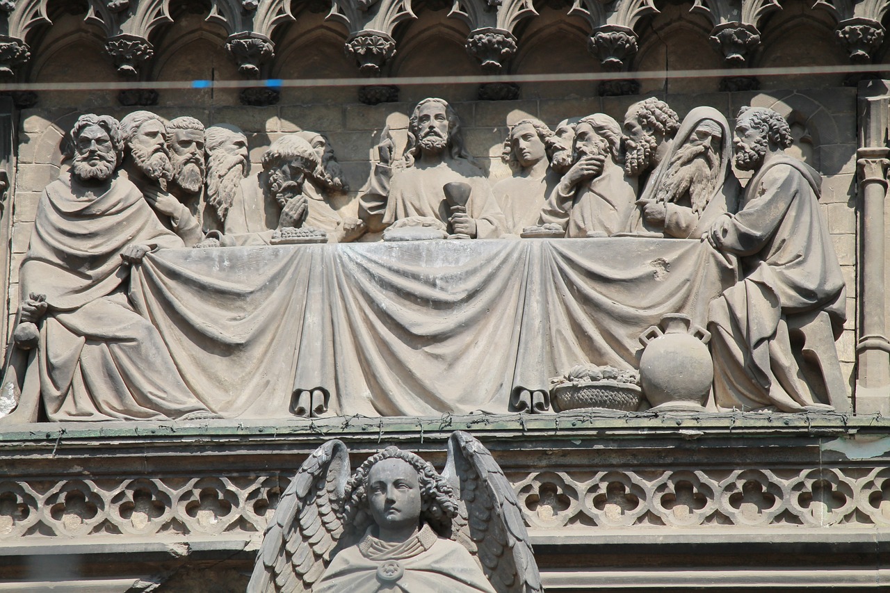 last supper cologne cathedral portal free photo