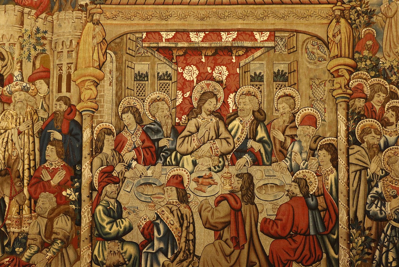 last supper painting frescoes free photo