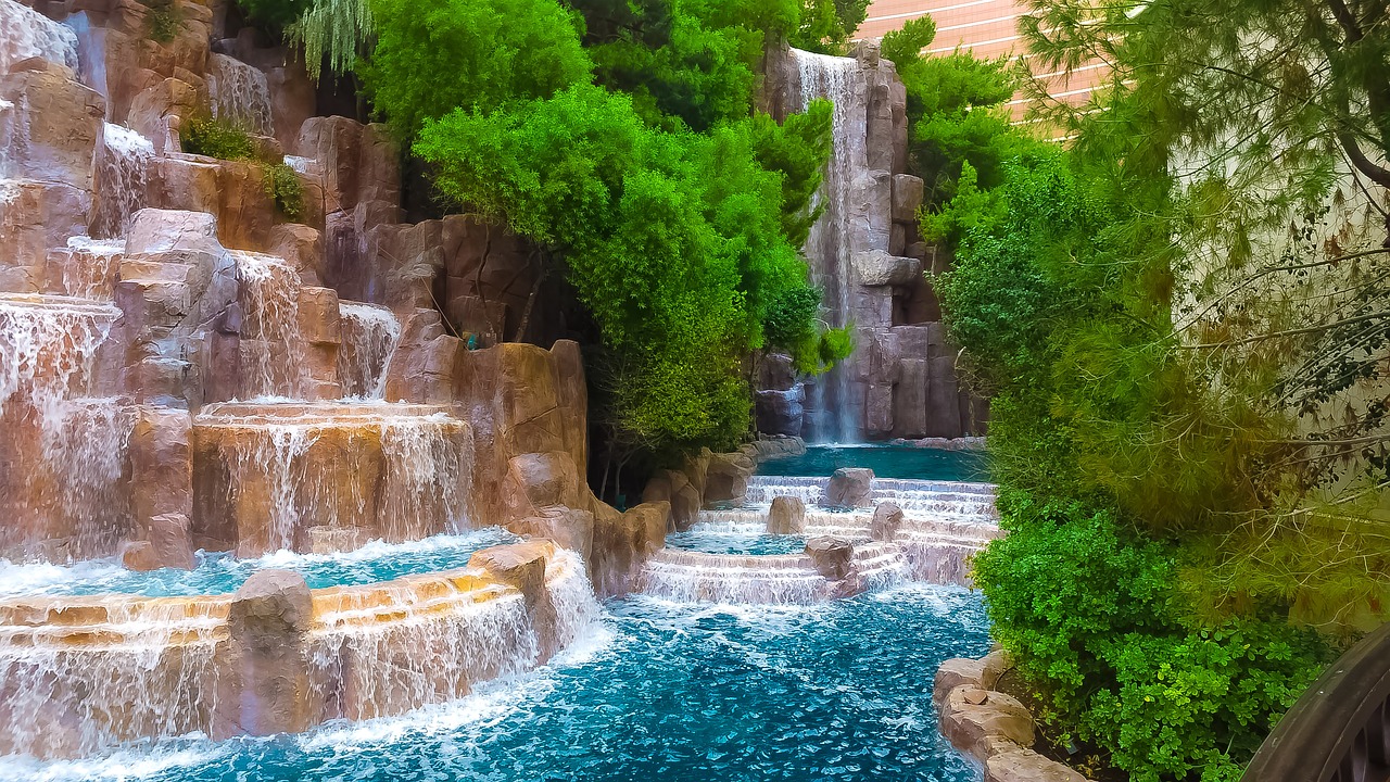 lasvegas waterfall lv free photo