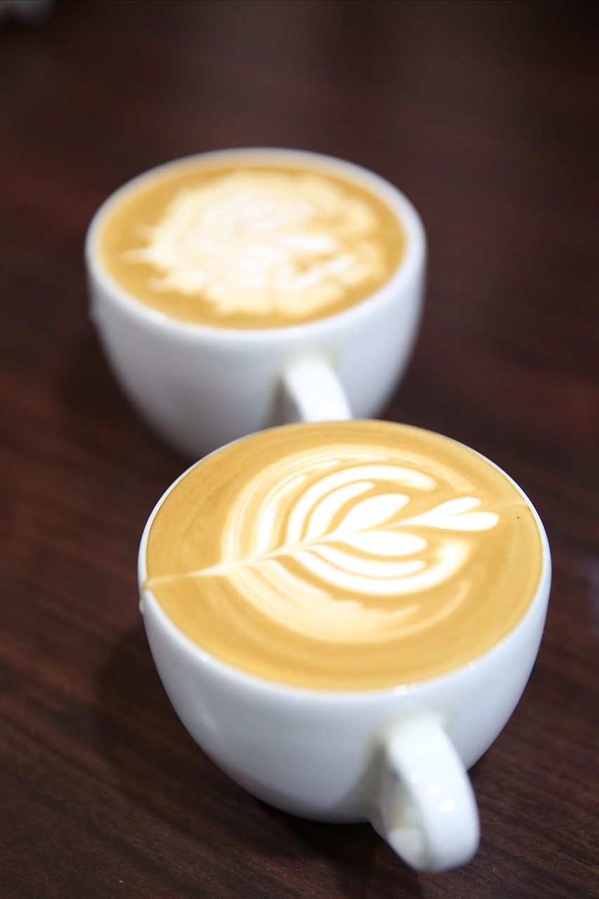 latte latte art coffee free photo