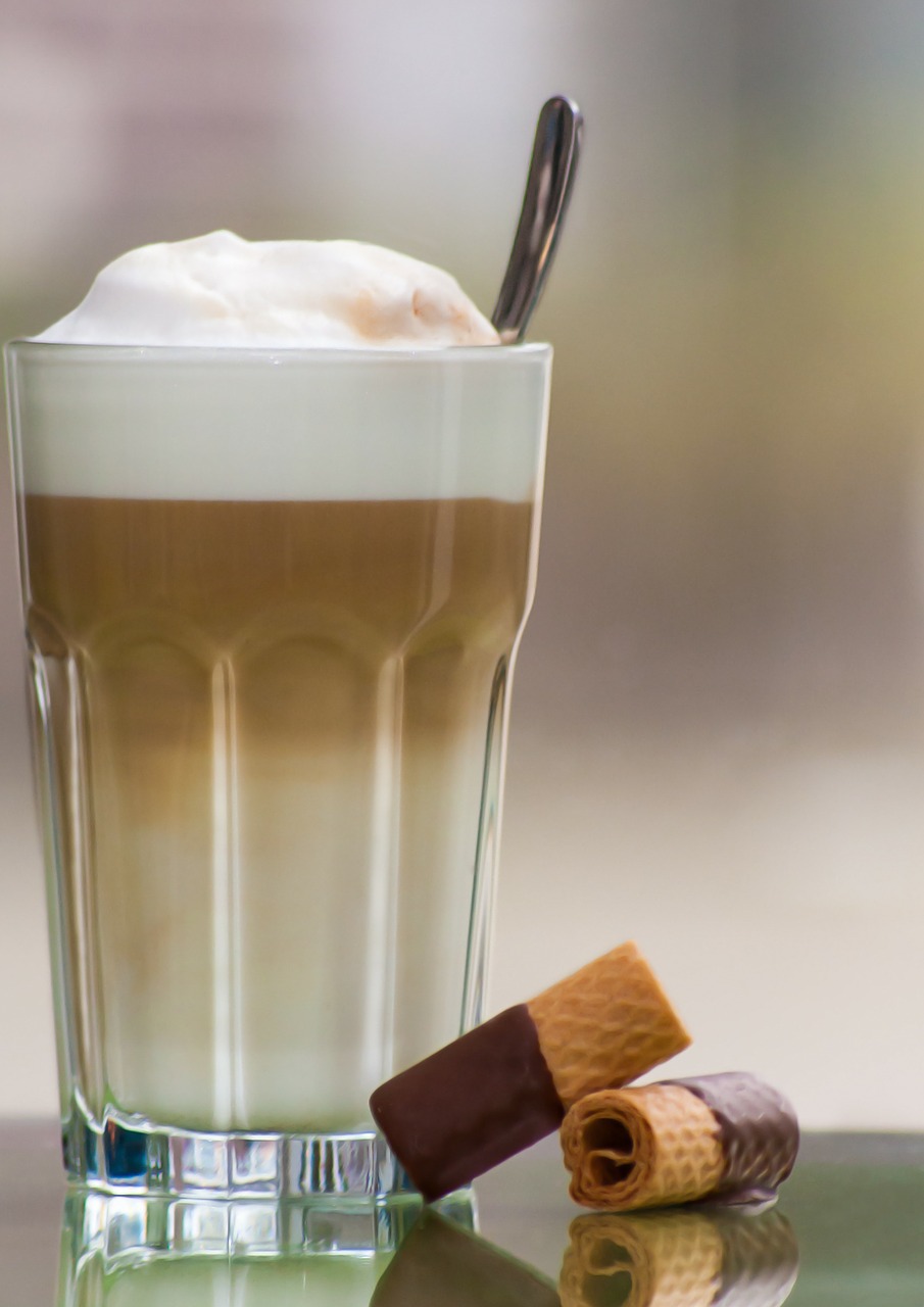 latte macchiato drink coffee free photo