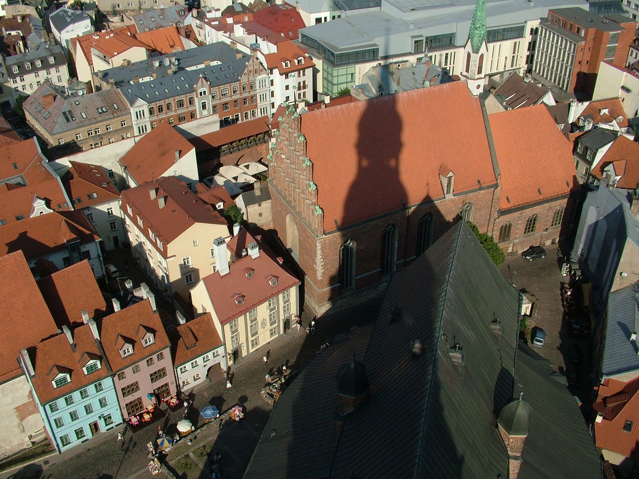 latvia riga bird's eye view free photo