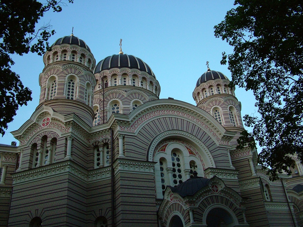 latvia riga russian orthodox church free photo