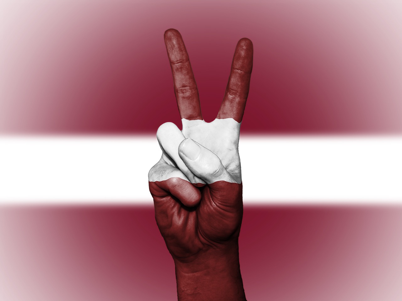 latvia peace hand free photo