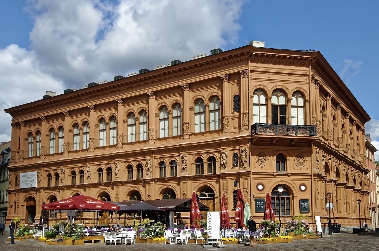 latvia  riga  old stock exchange free photo