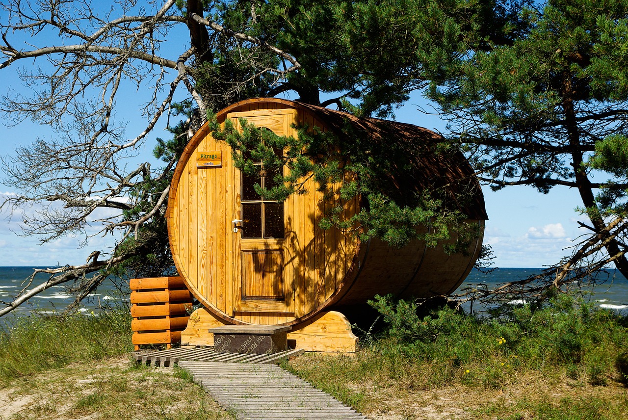 latvia cape kolka sauna free photo