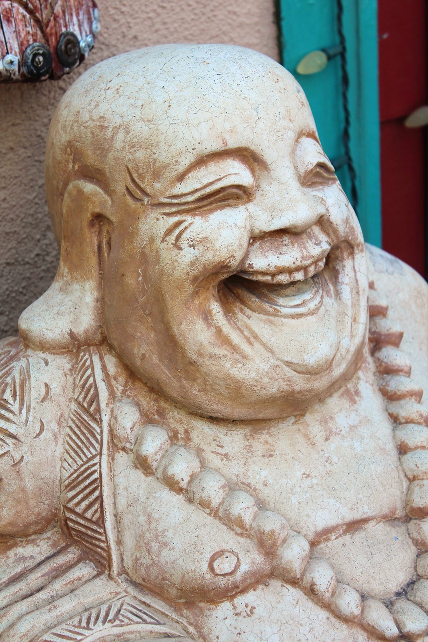 laughing buddha buddhist religion free photo