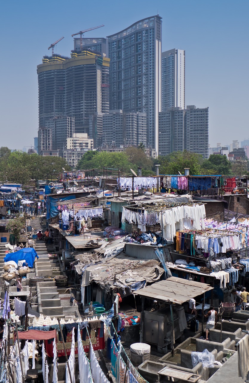 laundry slum india free photo