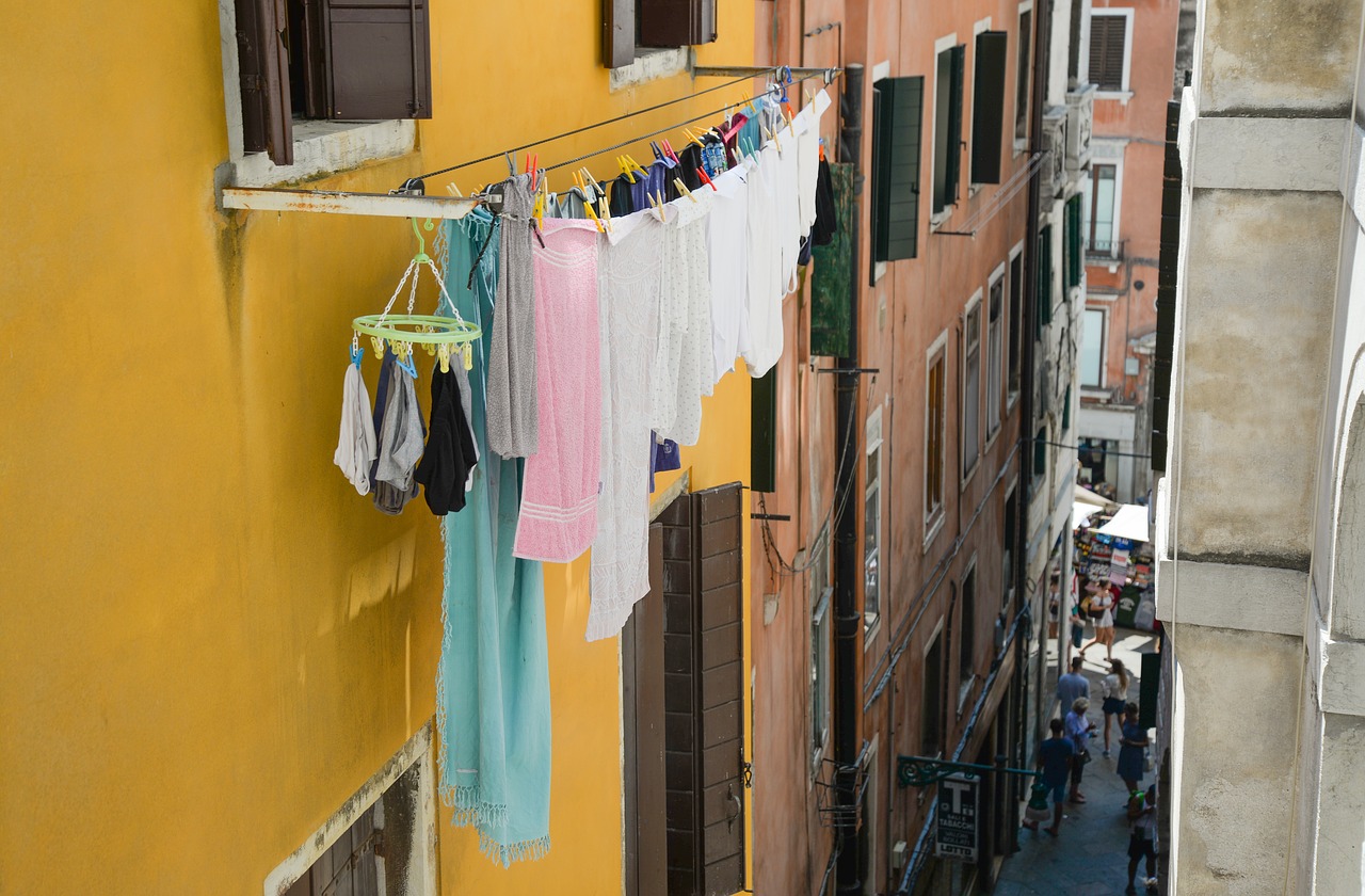 laundry  hanging  dry free photo