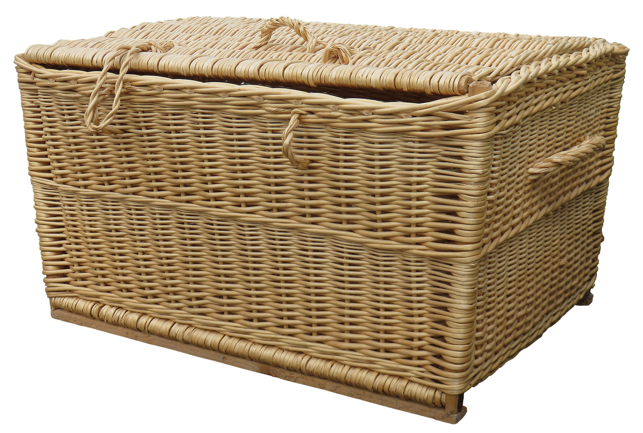laundry basket wicker basket basket ware free photo