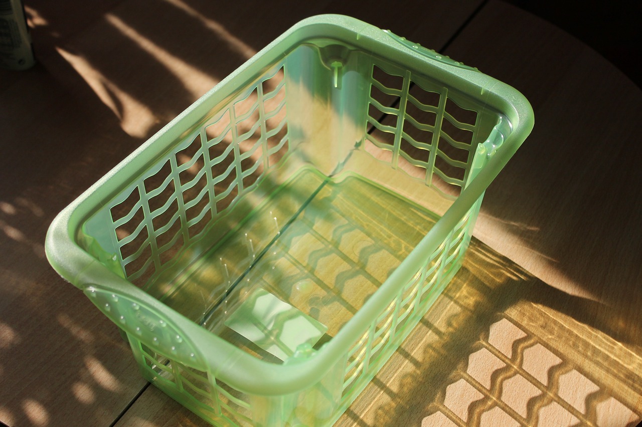 laundry basket basket plastic free photo