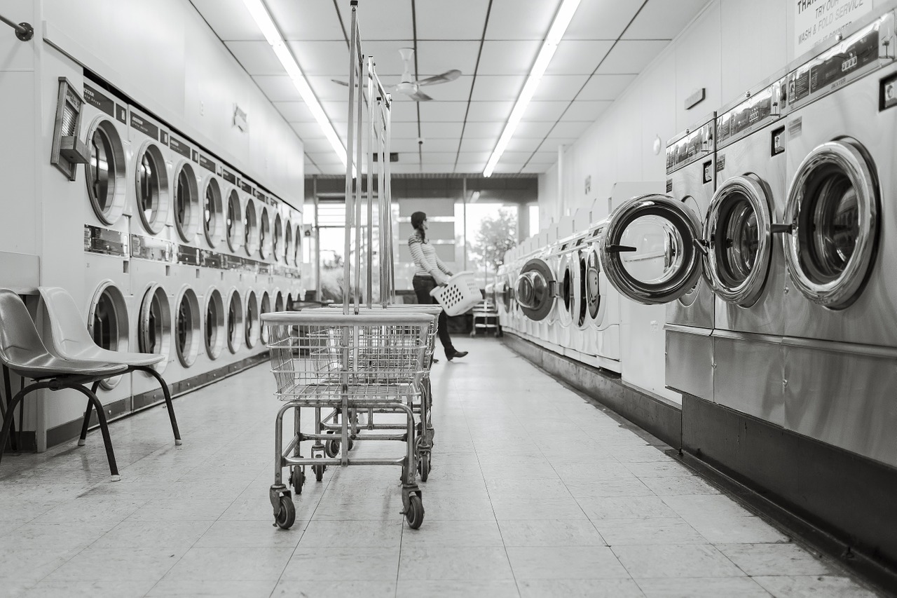 laundry saloon laundry washing machines free photo