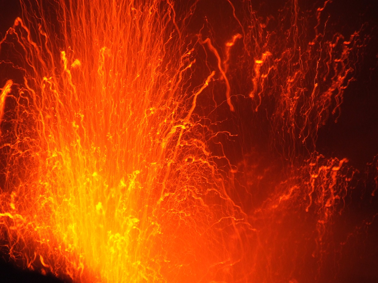 lava stromboli volcanic free photo