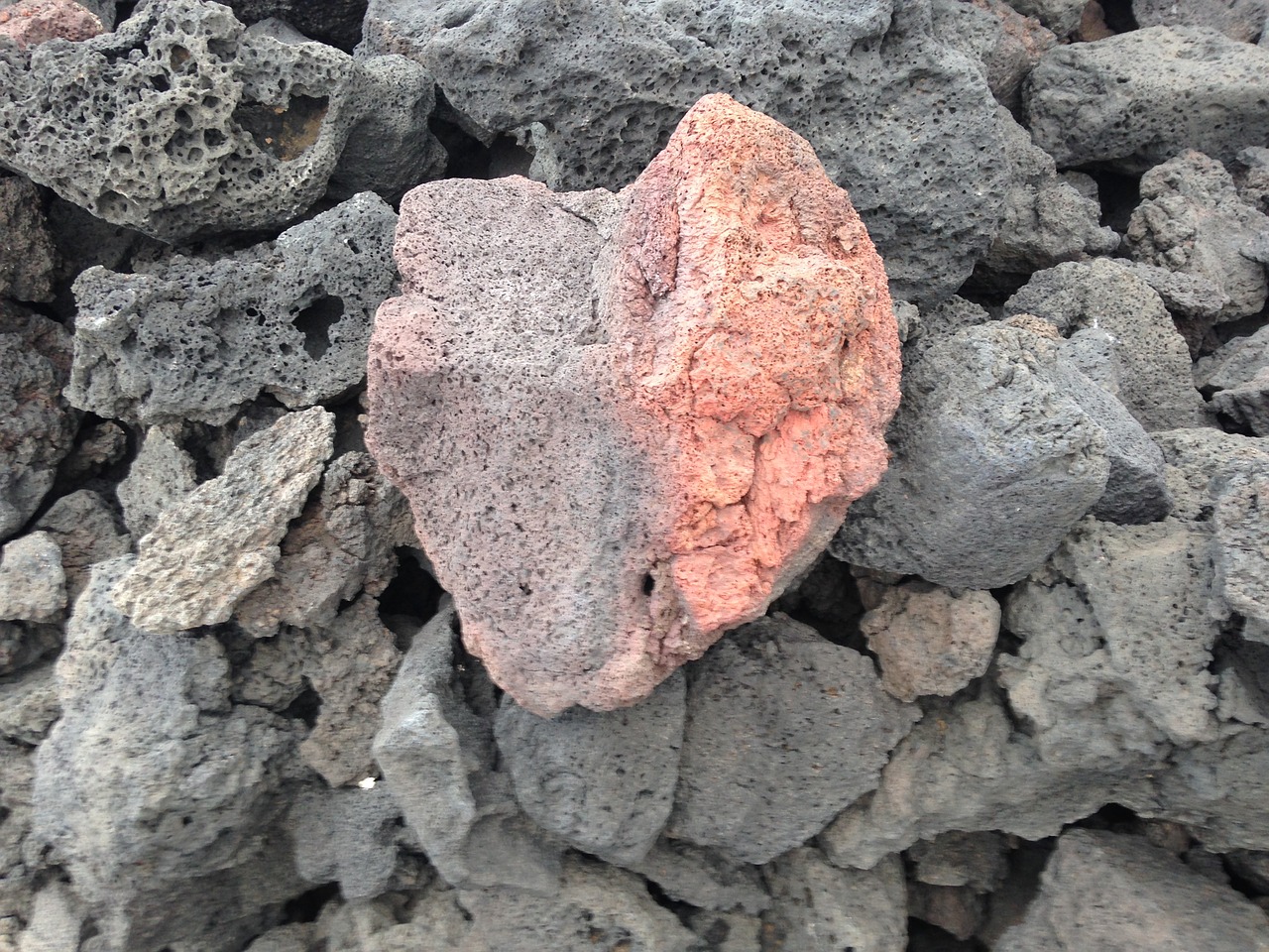 lava lanzarote heart shaped free photo