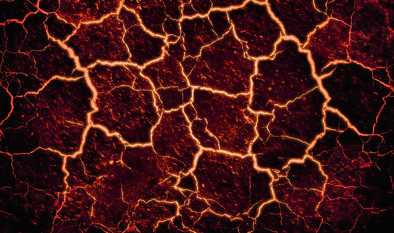 lava cracked background free photo