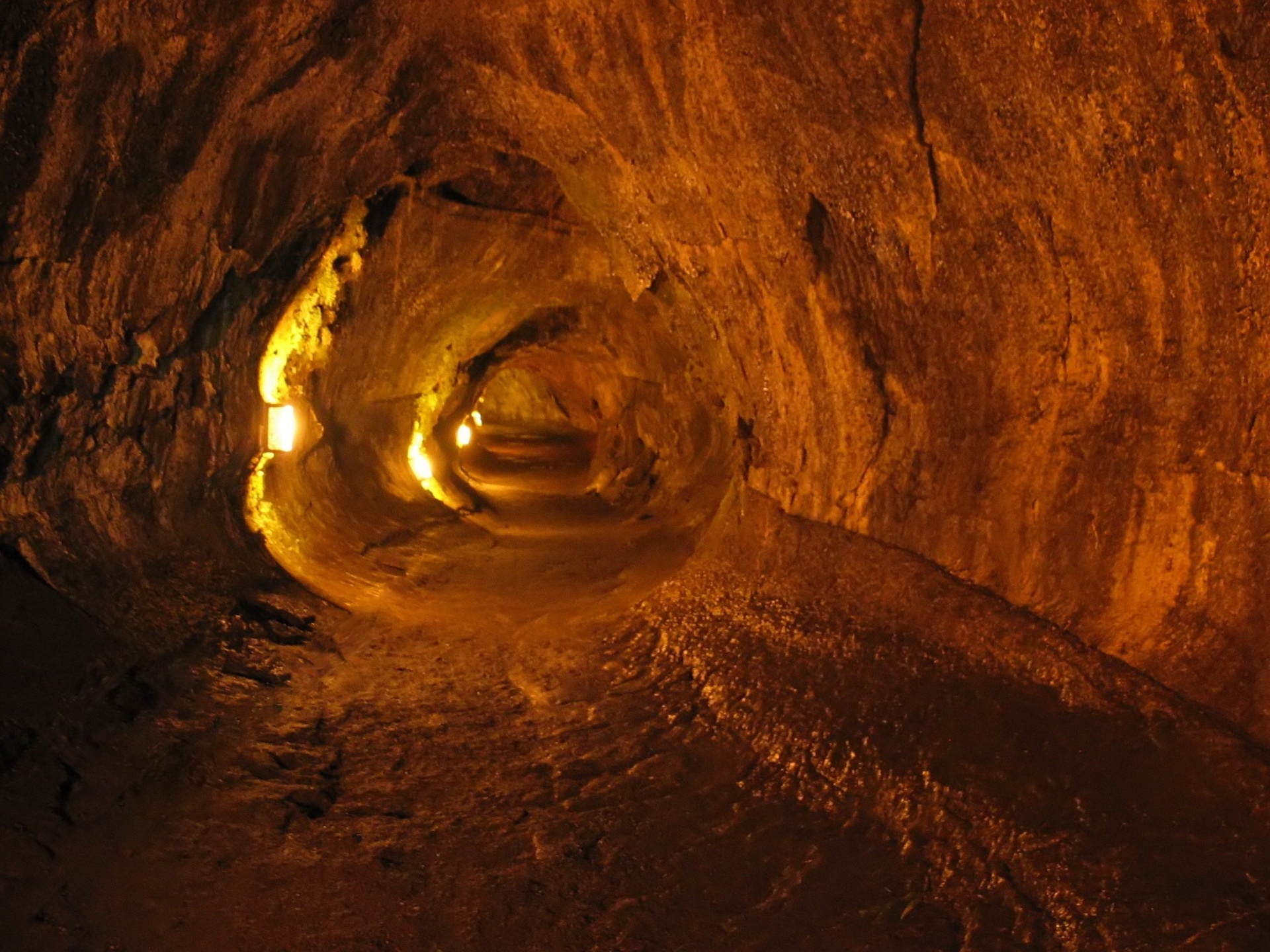 lava volcano tunnel free photo