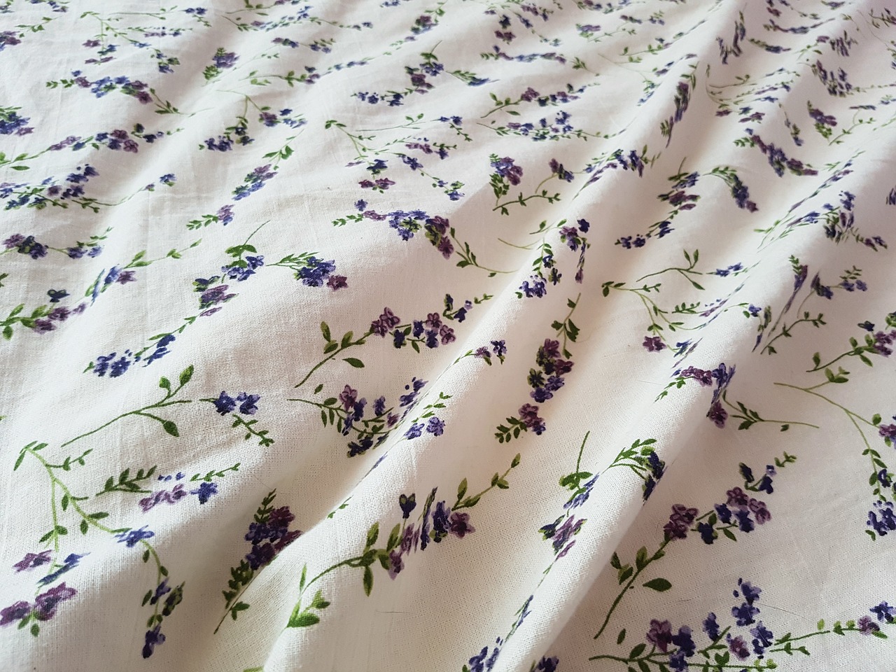 lavender bedding fabric free photo