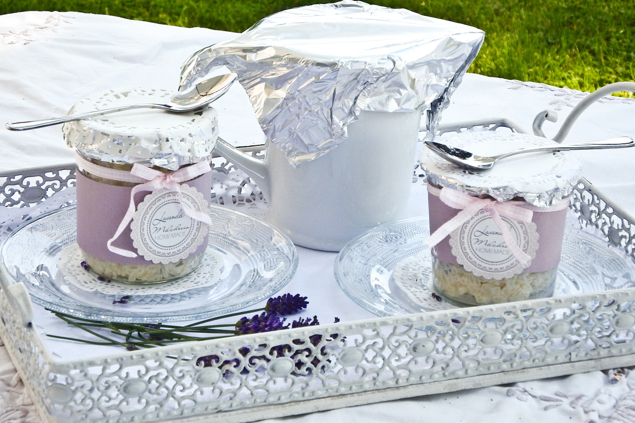 lavender cup tablecloth free photo
