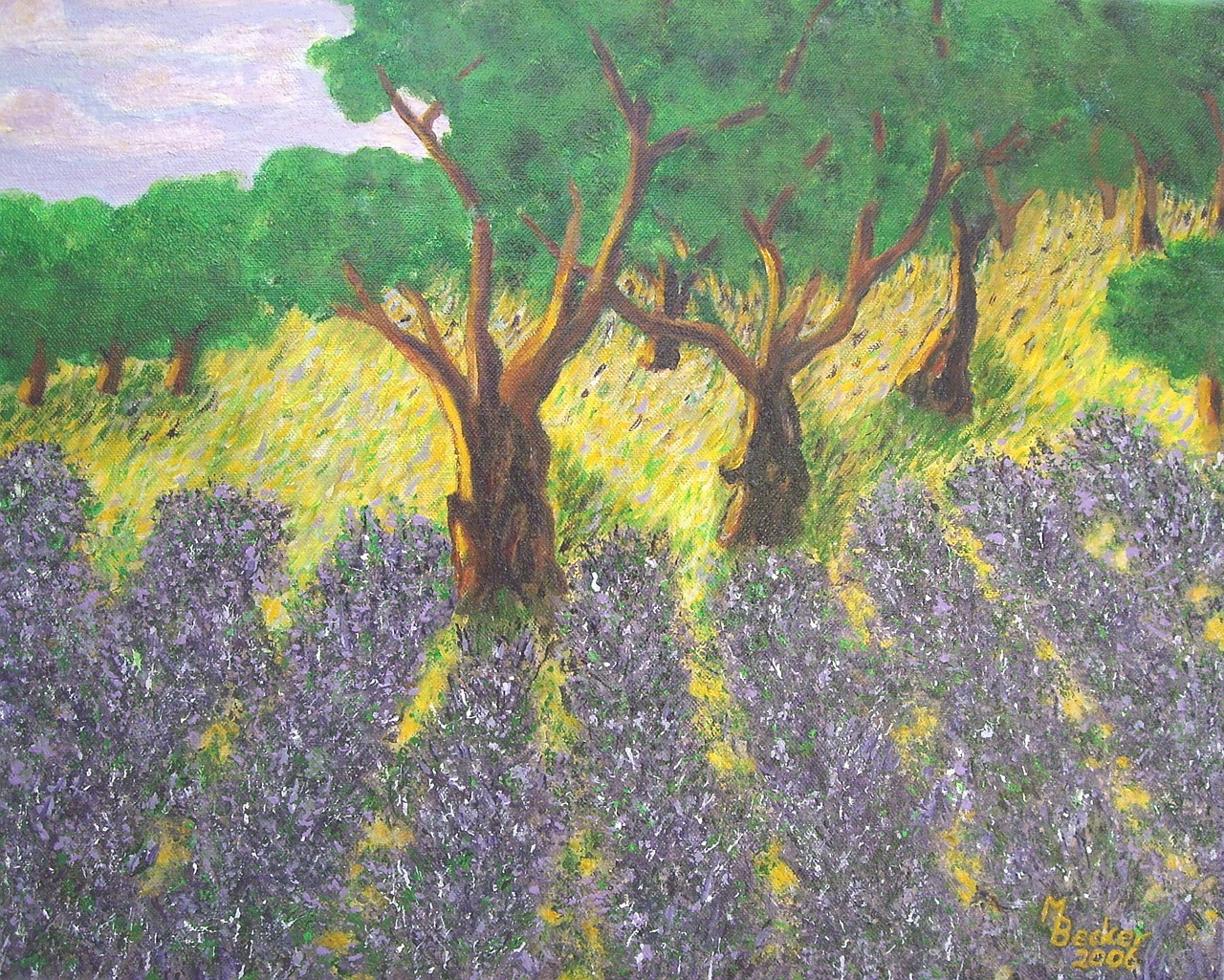 lavender painting image free photo