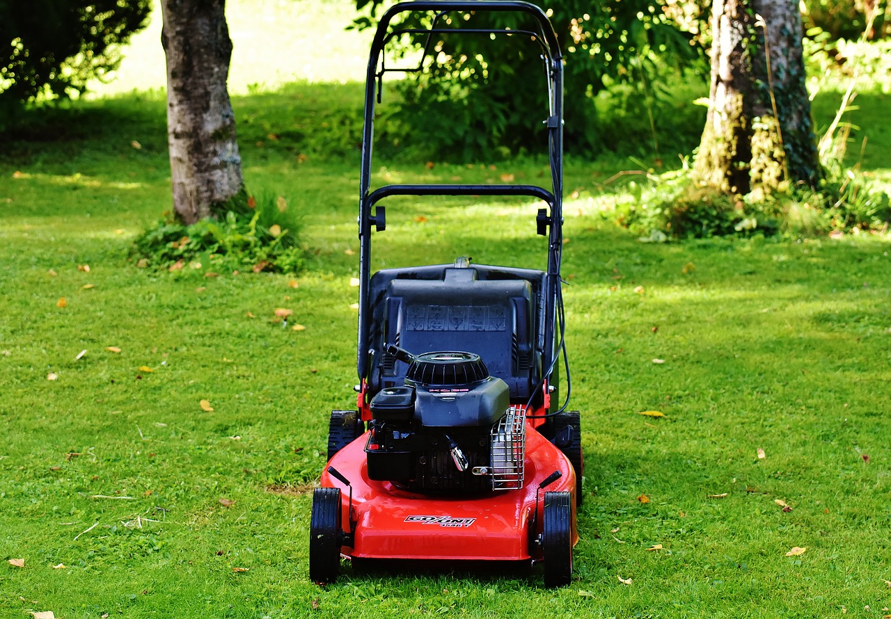 lawn mower gardening mow free photo
