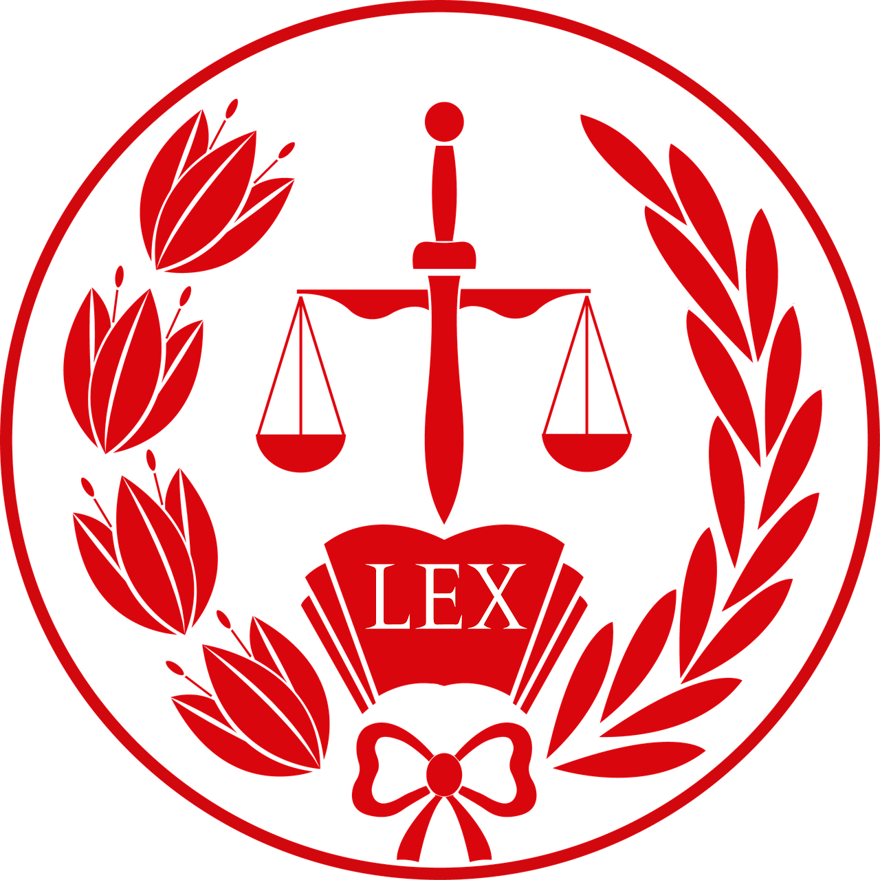lawyers right emblem free photo