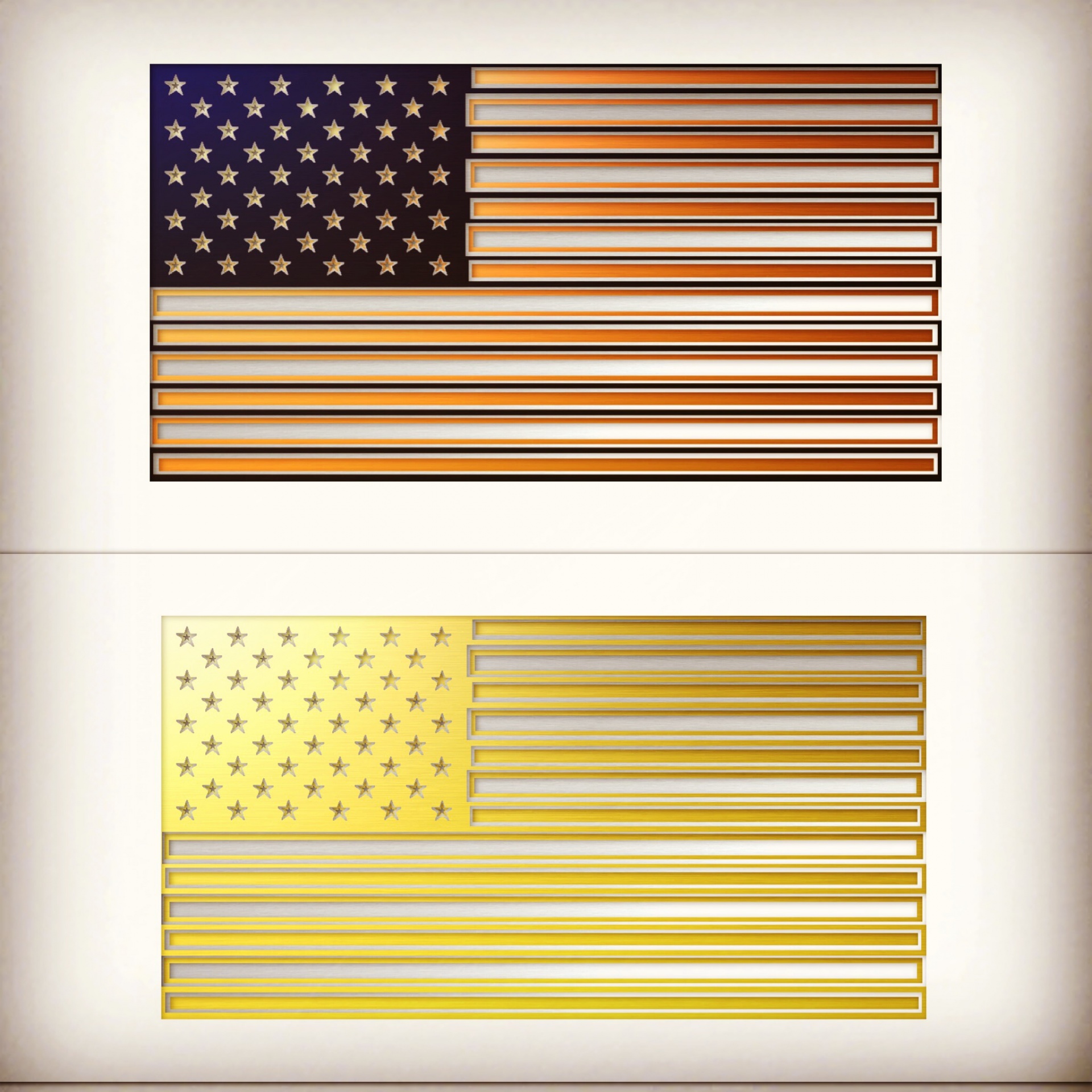 us flag metallic art free photo