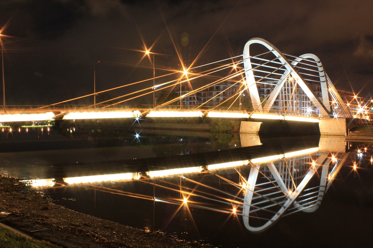 lazarev bridge st petersburg russia river free photo