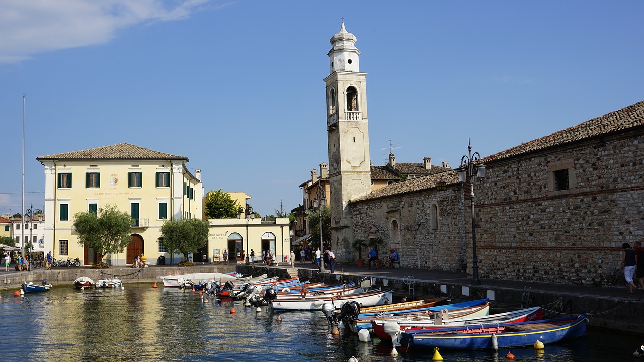 lazise garda italy free photo