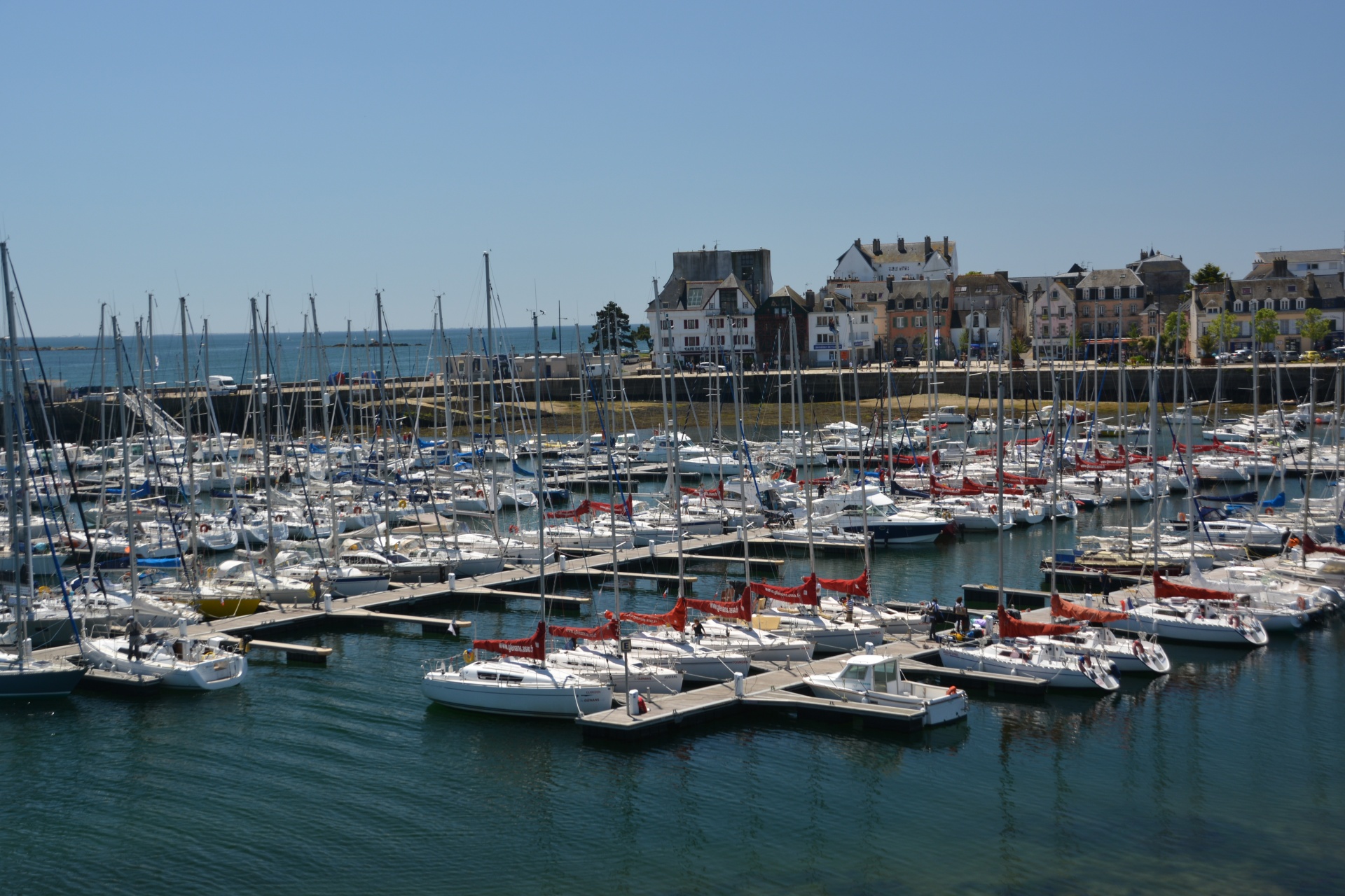 boats harbor water free photo