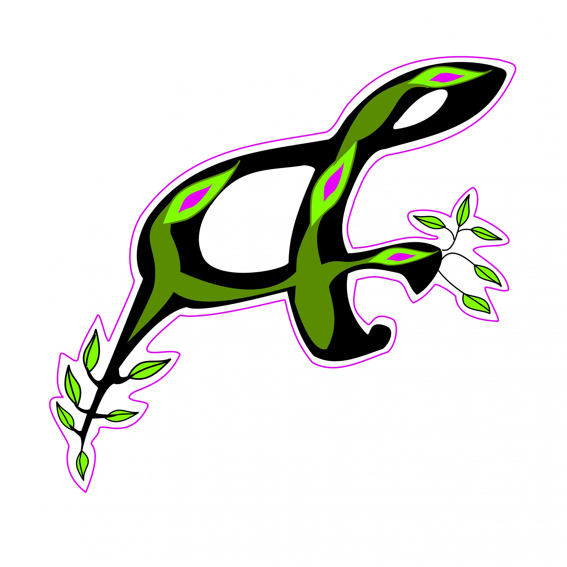 green leaf ampersand free photo
