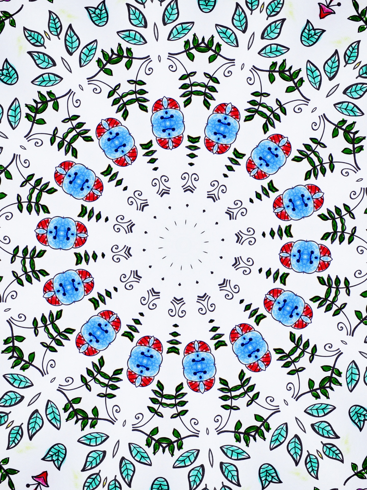 wallpaper background kaleidoscope free photo