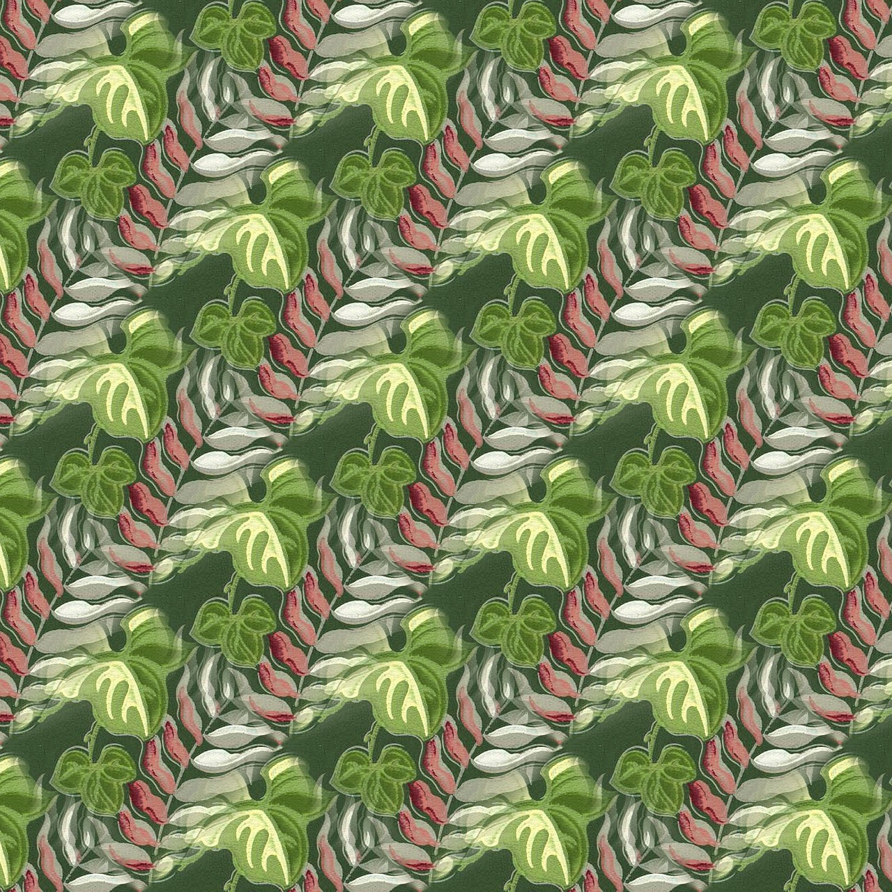 leaves seamless pattern free photo