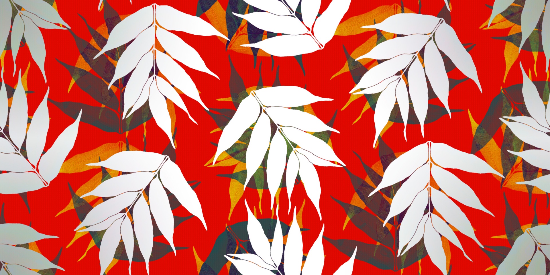 leaves pattern colors free photo