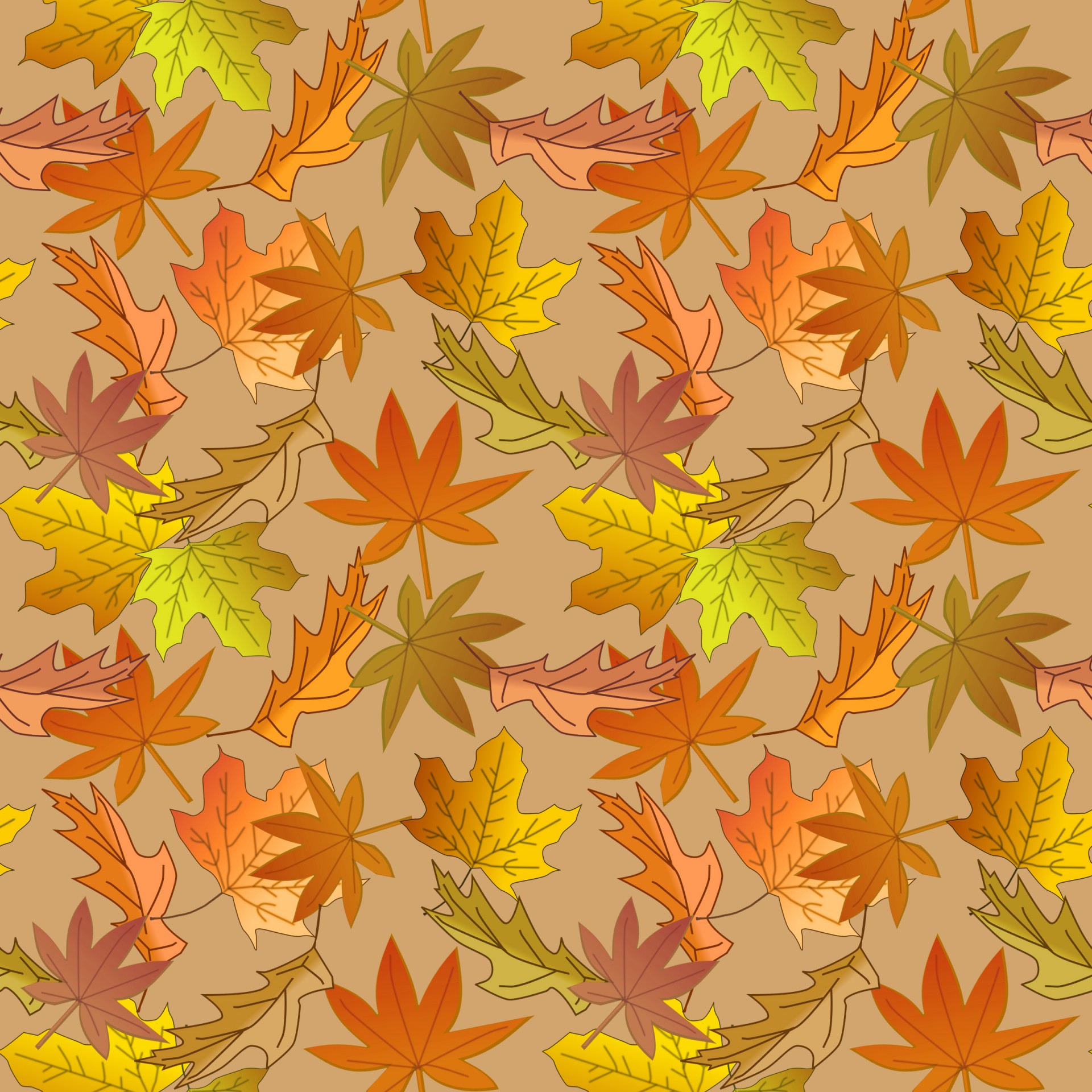 autumn background fall background seamless pattern free photo