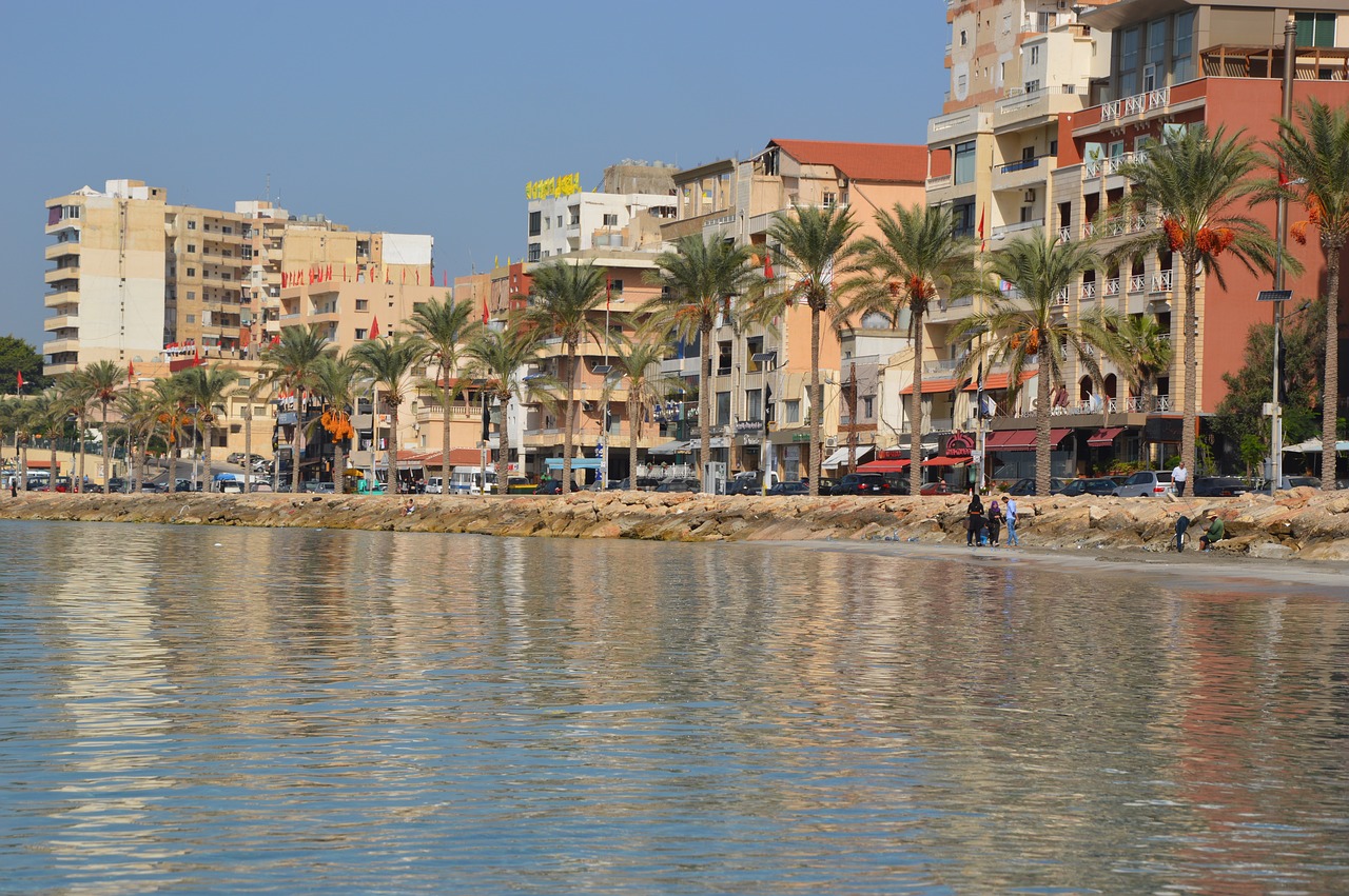 lebanon mediterranean beach free photo