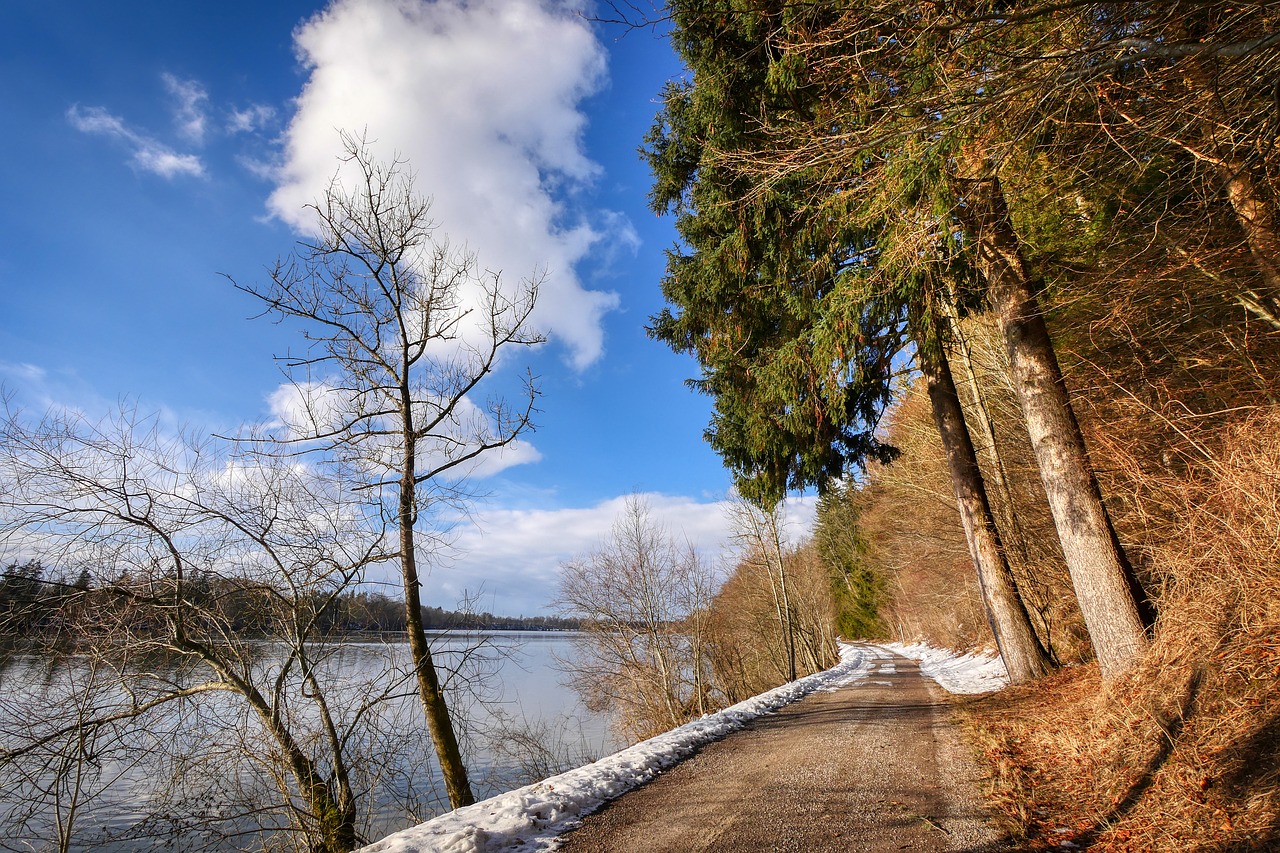 lech  river  winter free photo