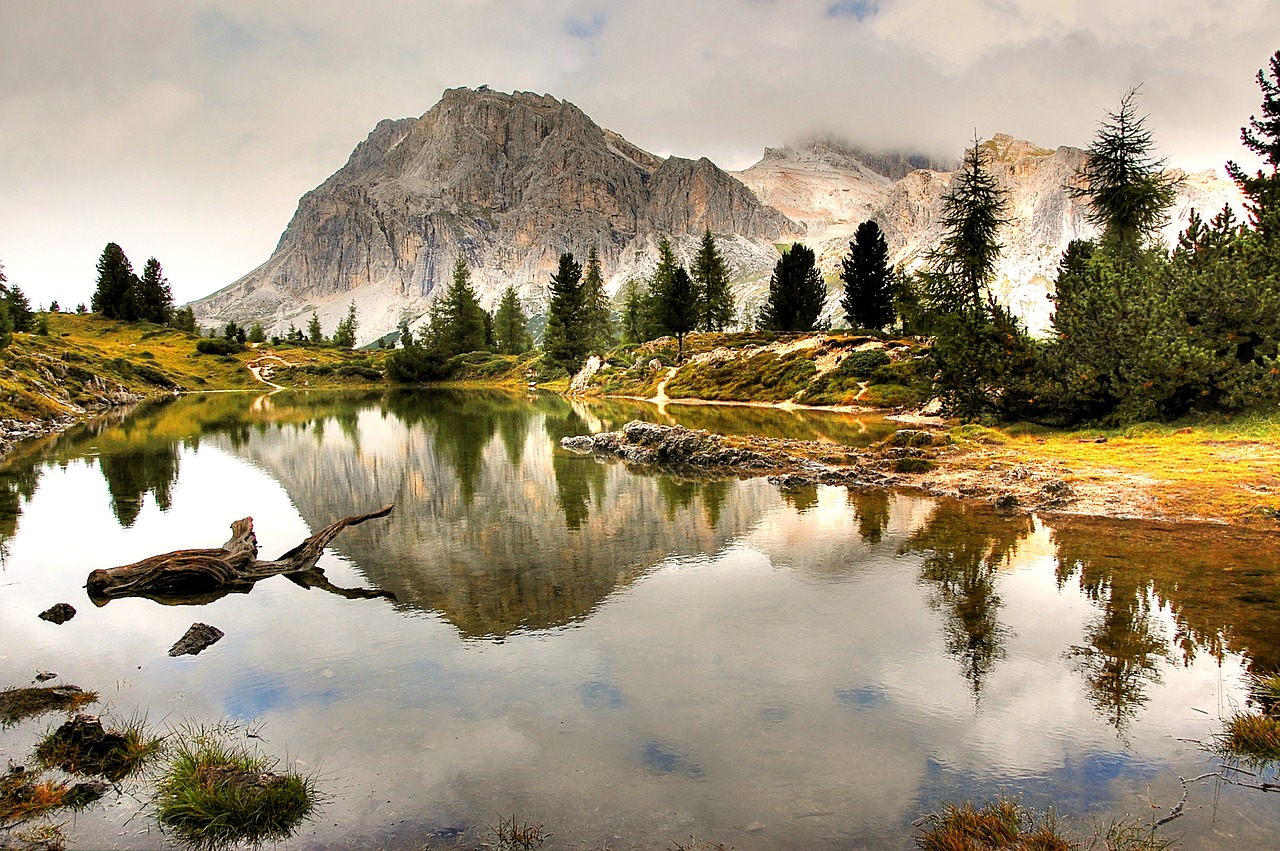 lech limides  dolomites  alm free photo